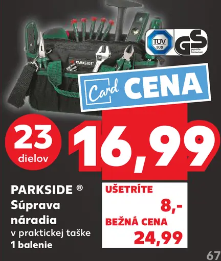 Parkside Náradie súprava