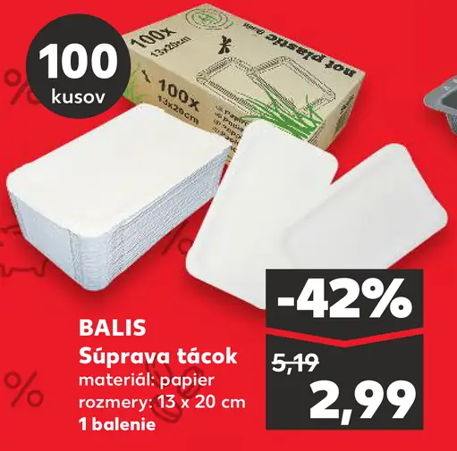 BALIS Súprava táckok