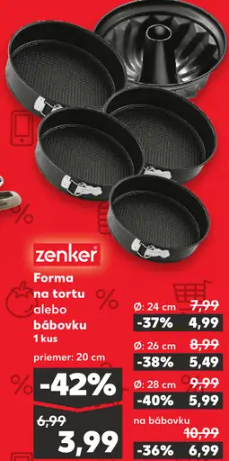 Zenker Forma na tortu alebo bábovku