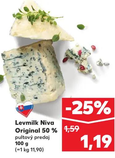 Levmilk Niva Original 50%