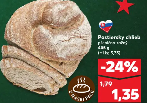 Pastiersky pšeničný chlieb