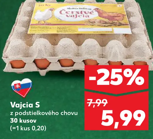 Vajcia S z podstielkového chovu
