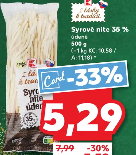 Sýrové nite 35% údené