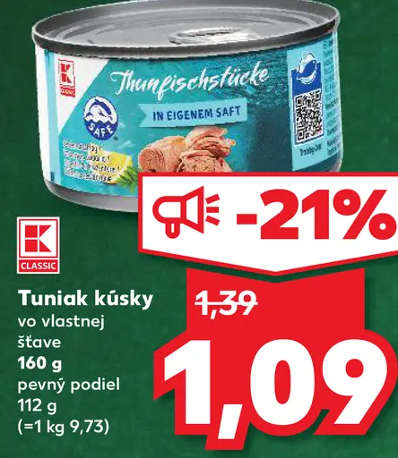K-Classic Tuniak kúsky