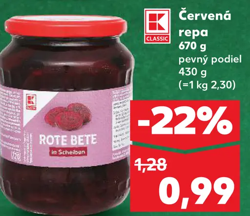 K-Classic Červená repa