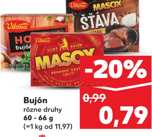 Masox Bujón rôzne druhy