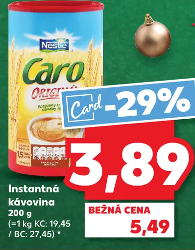 Nestlé Caro originál instantná kávovina