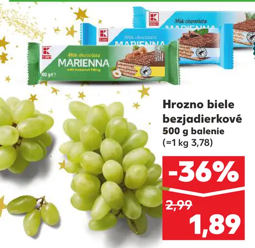 Biele hrozno bezjadierkové