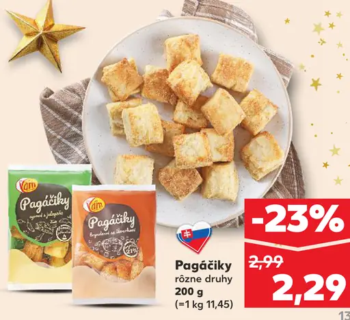 Pagáčiky rôzne druhy