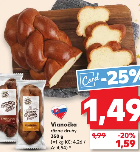 Vianočka rôzne druhy