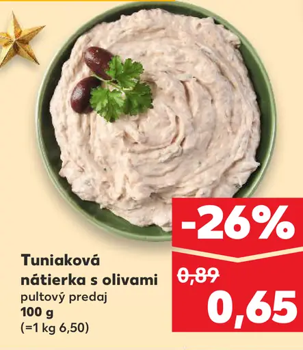 Tuniaková nátierka s olivami