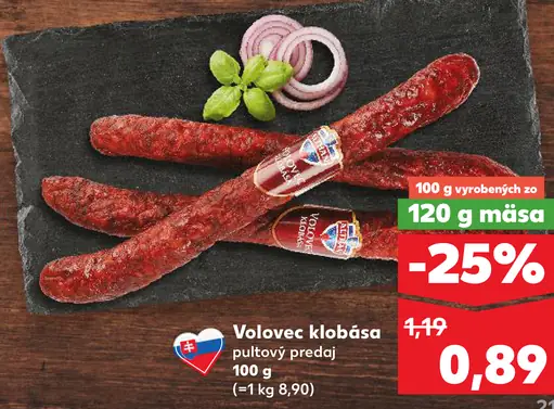 Volovec klobása