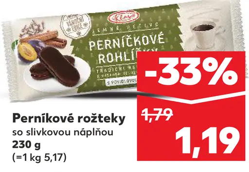 Perníkové rožteky so slivkovou náplňou