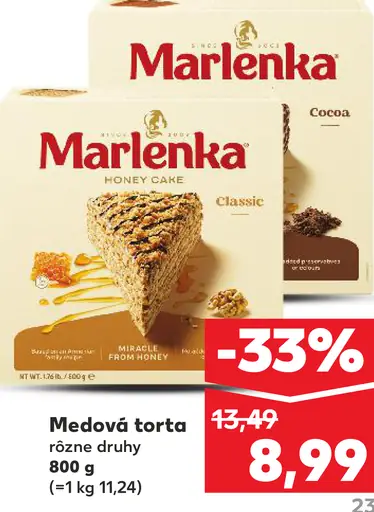 Marlenka Medová torta