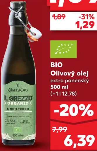 BIO Grezzo Olivový olej extra panenský