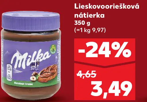 Mika lieskooříšková nátierka