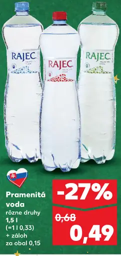 Rajecká Pramenitá voda