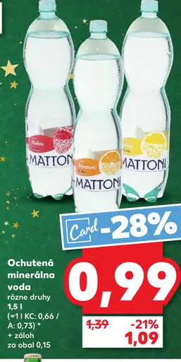 Mattoni ochutená minerálna voda