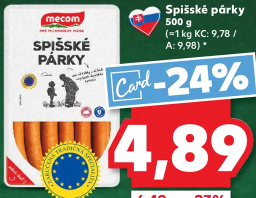 Mecom Spišské párky