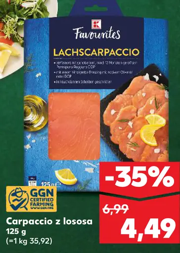 Favorites Carpaccio z lososa