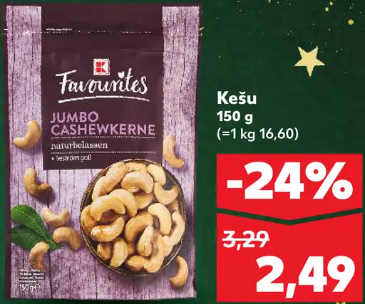 Favourites kešu