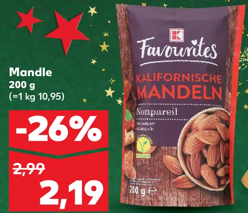 Favourites kalifornské mandle