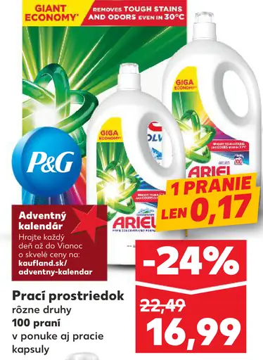 Ariel prací prostriedok