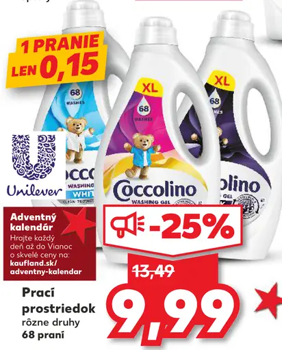 Coccolino prací prostriedok