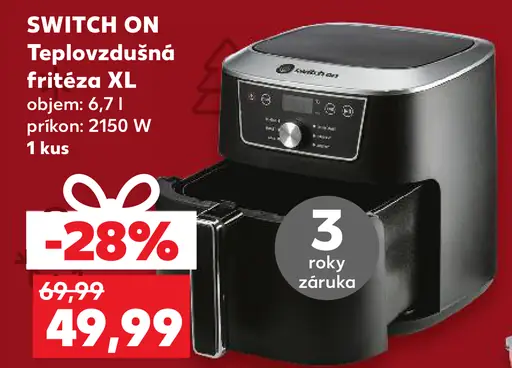 Switch On Teplovzdušná fritéza XL