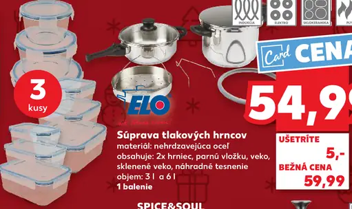 ELO Súprava tlakových hrncov