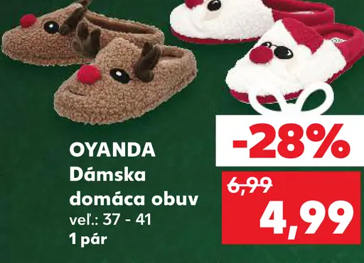 Oyanda Dámske domáca obuv