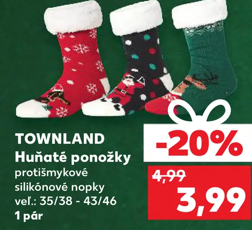 Townland Husto pletené ponožky protišmykové