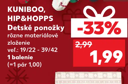 KUNIBOO, HIP&HOPPS Detské ponožky