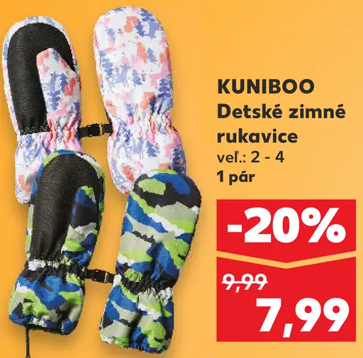 Kuniboo detské zimné rukavice