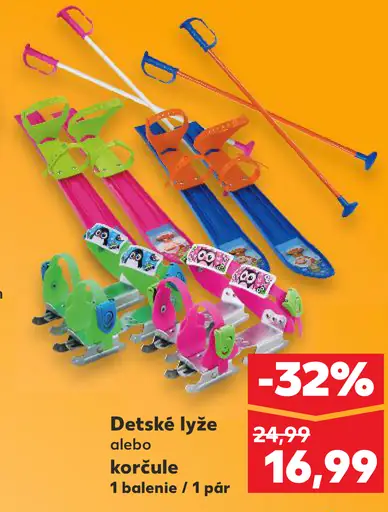 Detské lyže alebo korčule