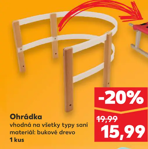 Ohrádka vhodná na všetky typy saní