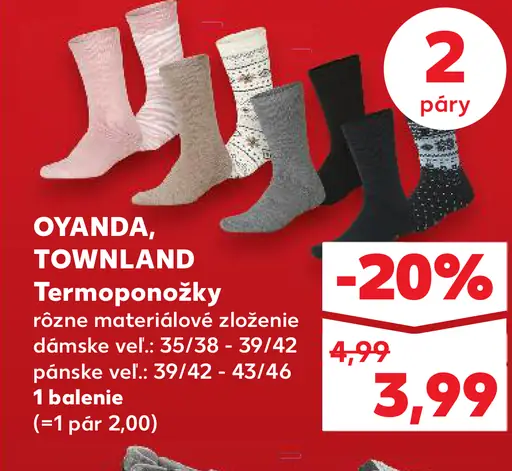 OYANDA, TOWNLAND Termoponožky