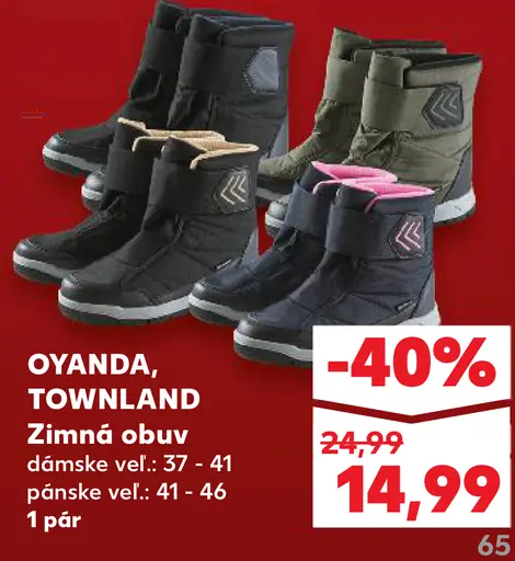 OYANDA, TOWNLAND Zimná obuv