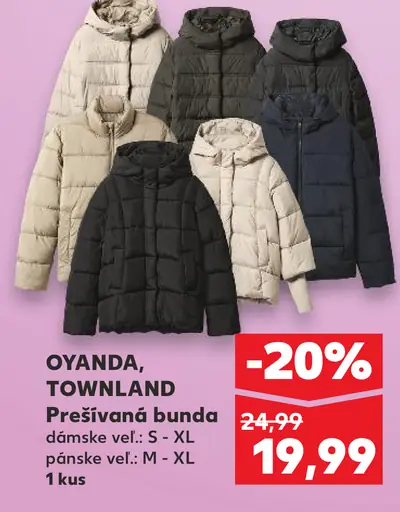 OYANDA, TOWNLAND Prešívaná bunda