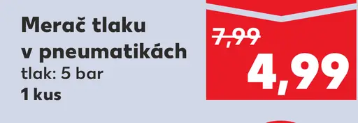 Merač tlaku v pneumatikách