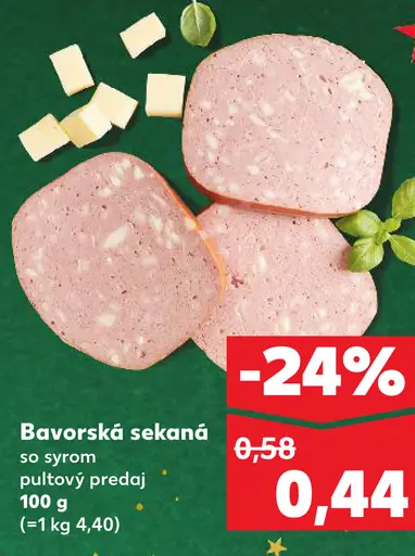 Bavorská sekaná so syrom
