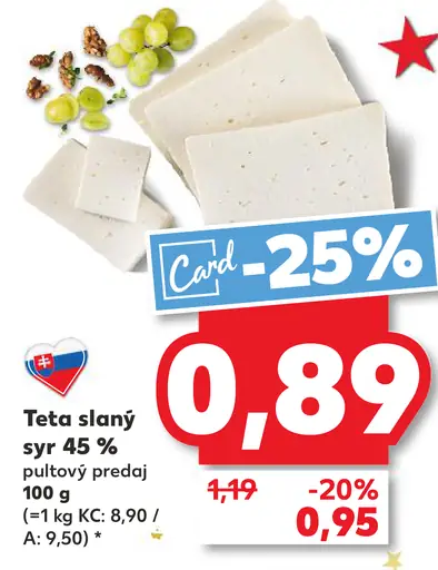 Teta slaný syr 45 %