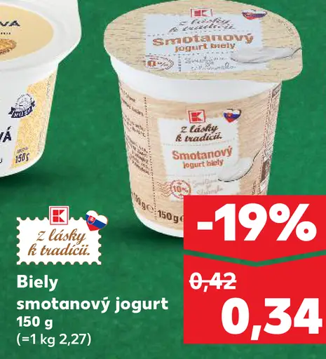 K-Classic Smotanový jogurt biely
