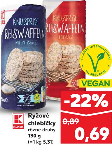 K-Classic Ryžové chlebíčky