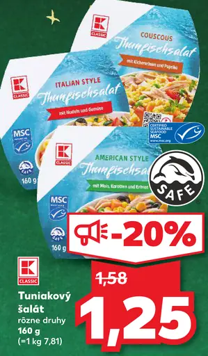 K-Classic Tuniakový šalát