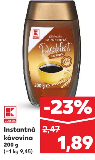 Café Classic instantná kávovina