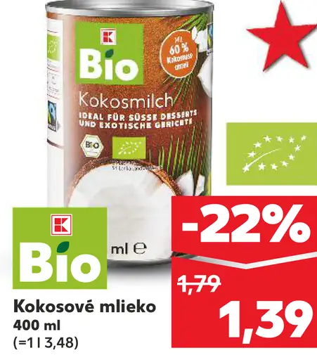 Bio NaturGut kokosové mlieko