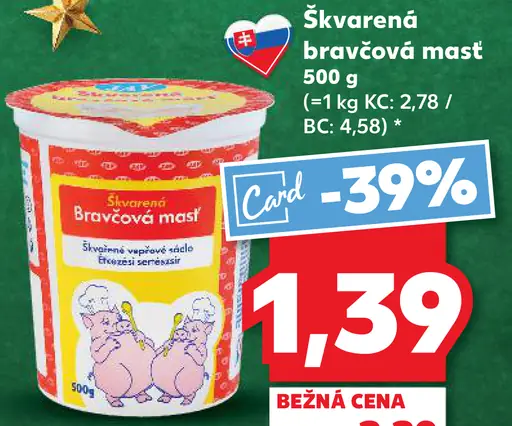 Škvarená bravčová masť