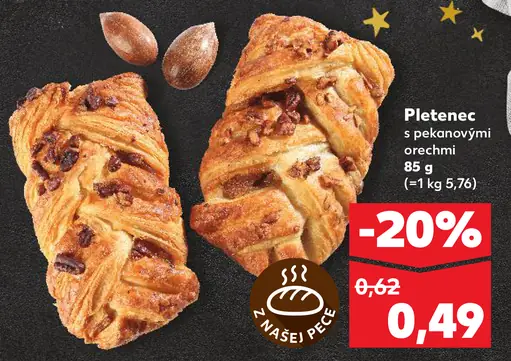 Pletenec s pekanovými orechmi