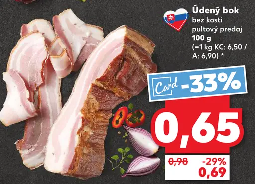 Údený bok bez kosti